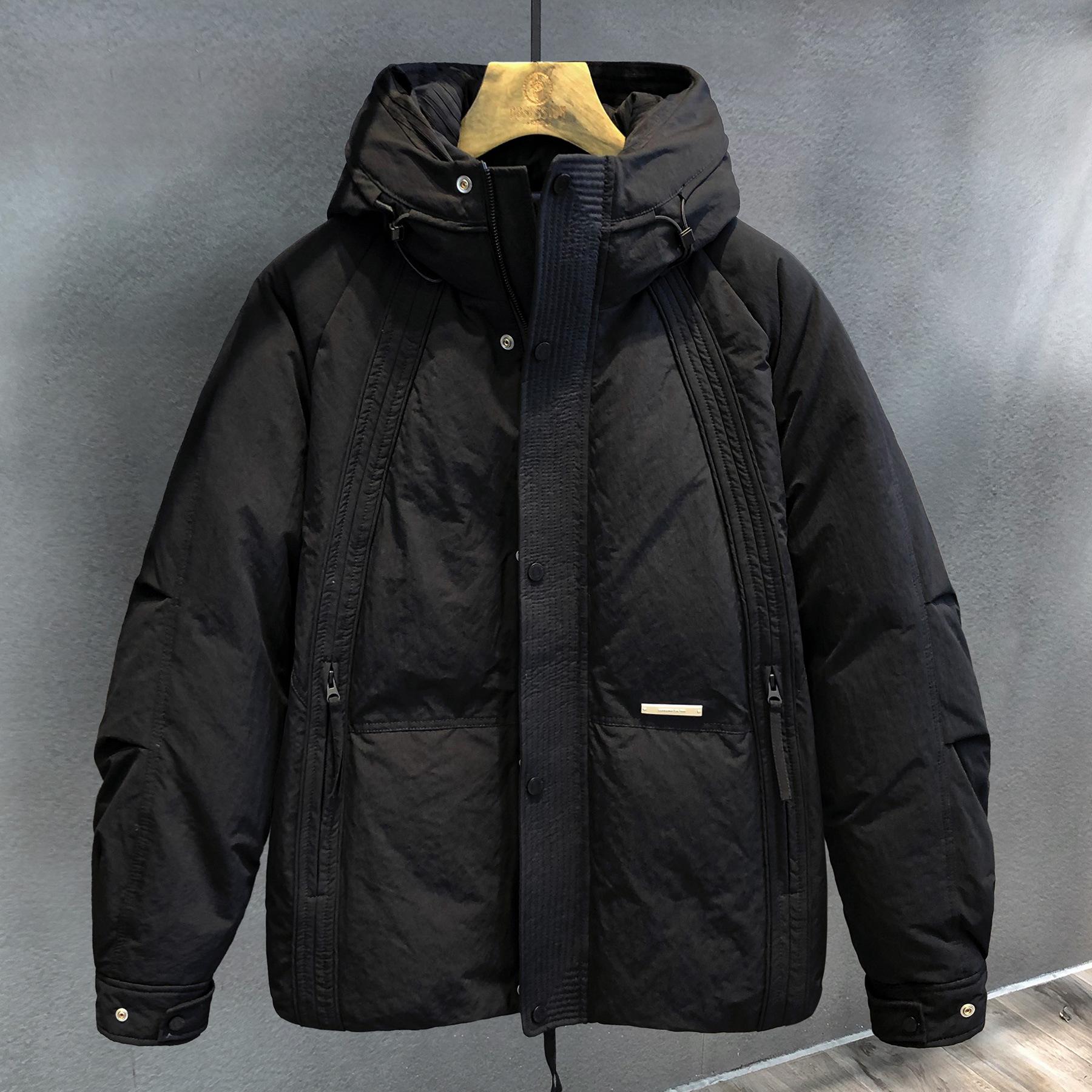 

Куртка с капюшоном 85 Пуховик для мужчин Lujiazui Утепленный Новый стиль Теплый Пух белой утки Шанхай Зимний Пушистый 4XL