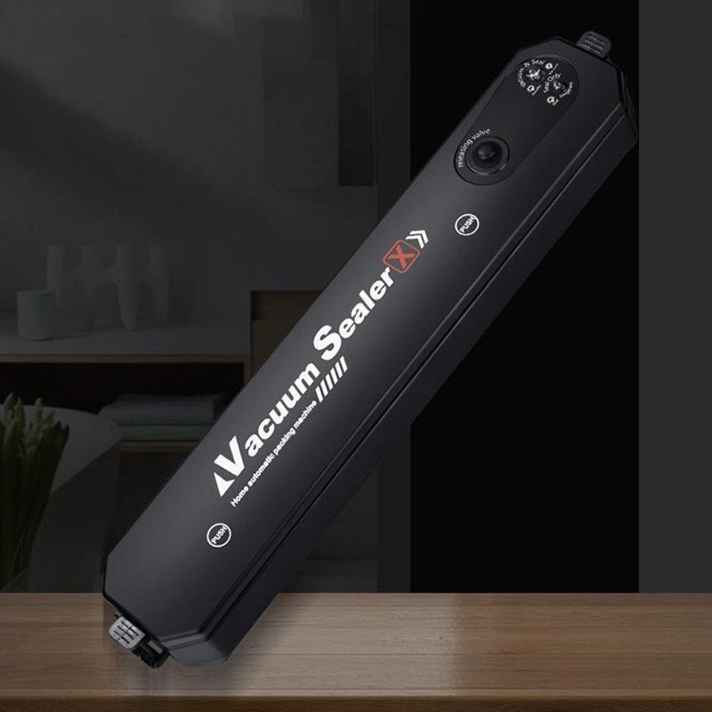 2pcs Home Kitchen Vacuum Sealer with 20 Vacuum Bags,220V EU Voltage,Food Automatic Vacuum Sealing Machine Small Plastic Sealer