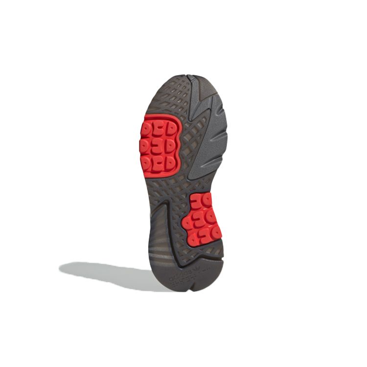 Adidas Originals Nite Jogger Fabric Suede Sports Comfortable Non-Slip Low-Top Lifestyle Casual Shoes Unisex Casual Shoes Black Red G26311