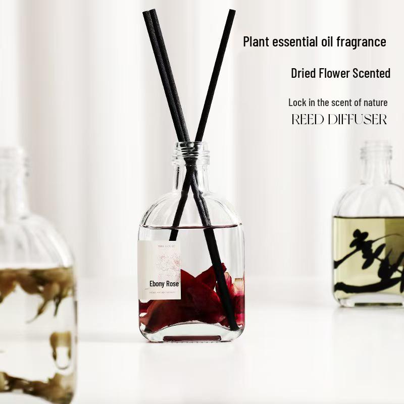 Rose Scented Rattan Diffuser - Long-lasting Aroma for Hotel, Bedroom, or Home Decor