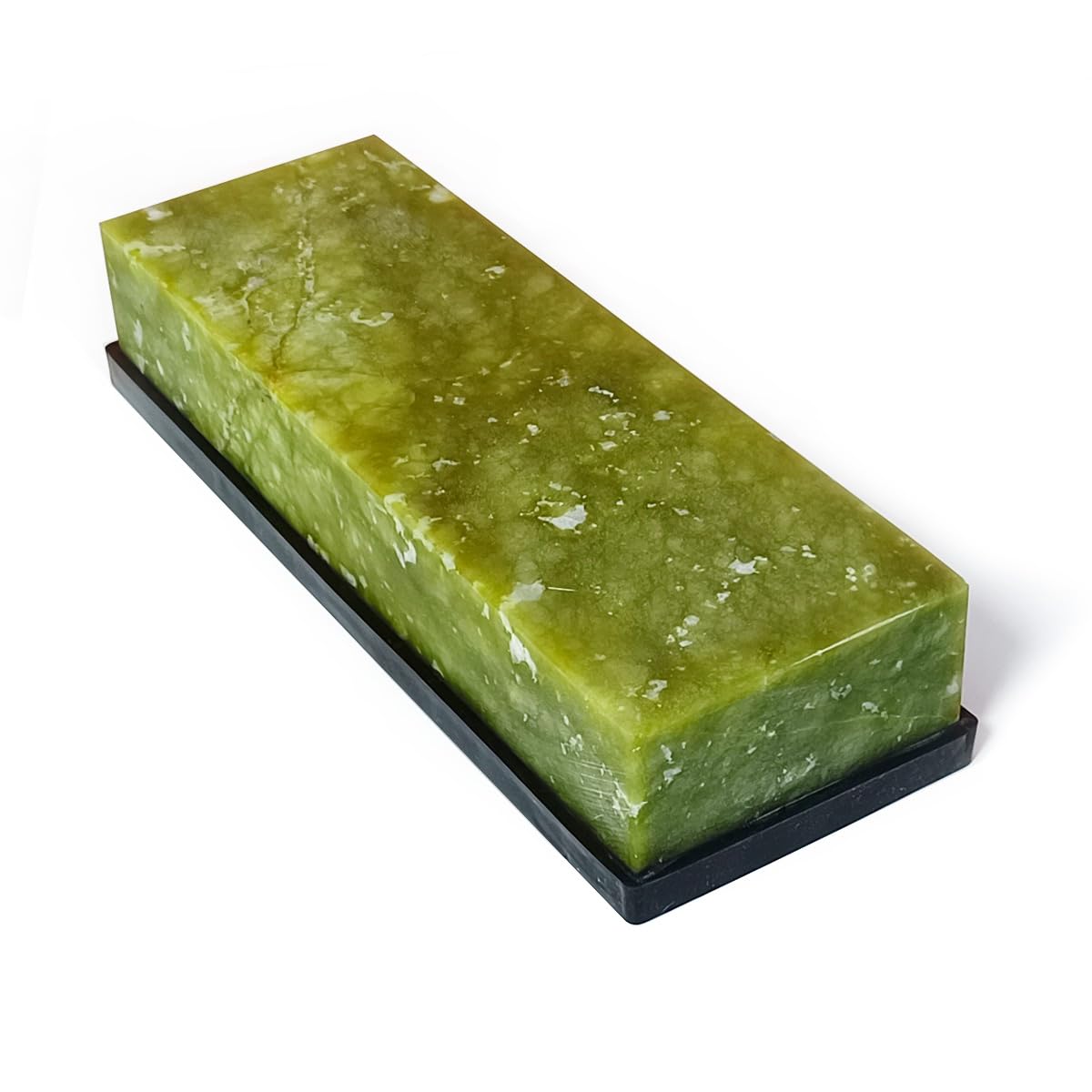 

Natural green jade with base sharpening whetstone for professional kitchen knfie Edge sharpener agate 10000 grit Grinding