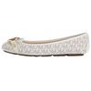 Michael Kors MK Logo Tênis Casual Slip-On Moda Feminino Baunilha-Branco 49T8FUFR1B150