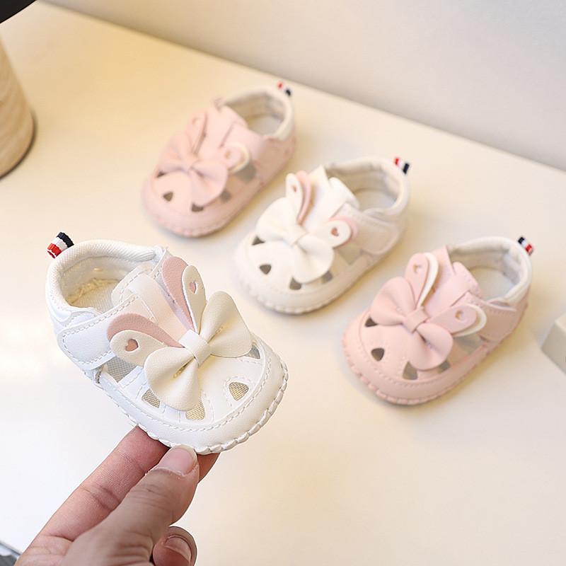 Scarpe Morbide da Passeggio per Bambina Piccola con Velcro per il Gioco Estivo