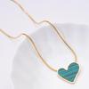 Minimalist Heart Necklace - Women's European & American Fashion, Non-Fading Titanium Steel Jewelry Accessories