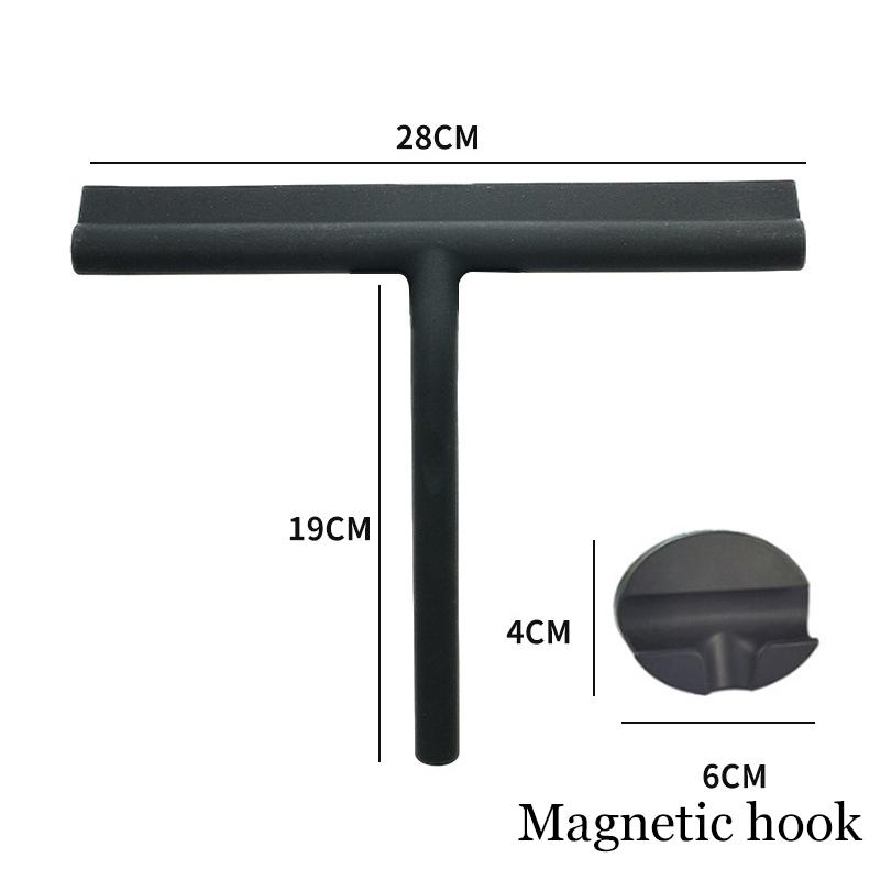 Portable Glass Scraper Silicone Scraper Window Scraper Bathroom Mirror Scraper With Hook Household Cleaning Tools