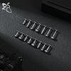 ZS 6 Pcs/lot Internal Thread 16G/18G Stainless Steel Labret Lip Piercing Men Ball Flat Back Earrings Cartilage Helix Piercings