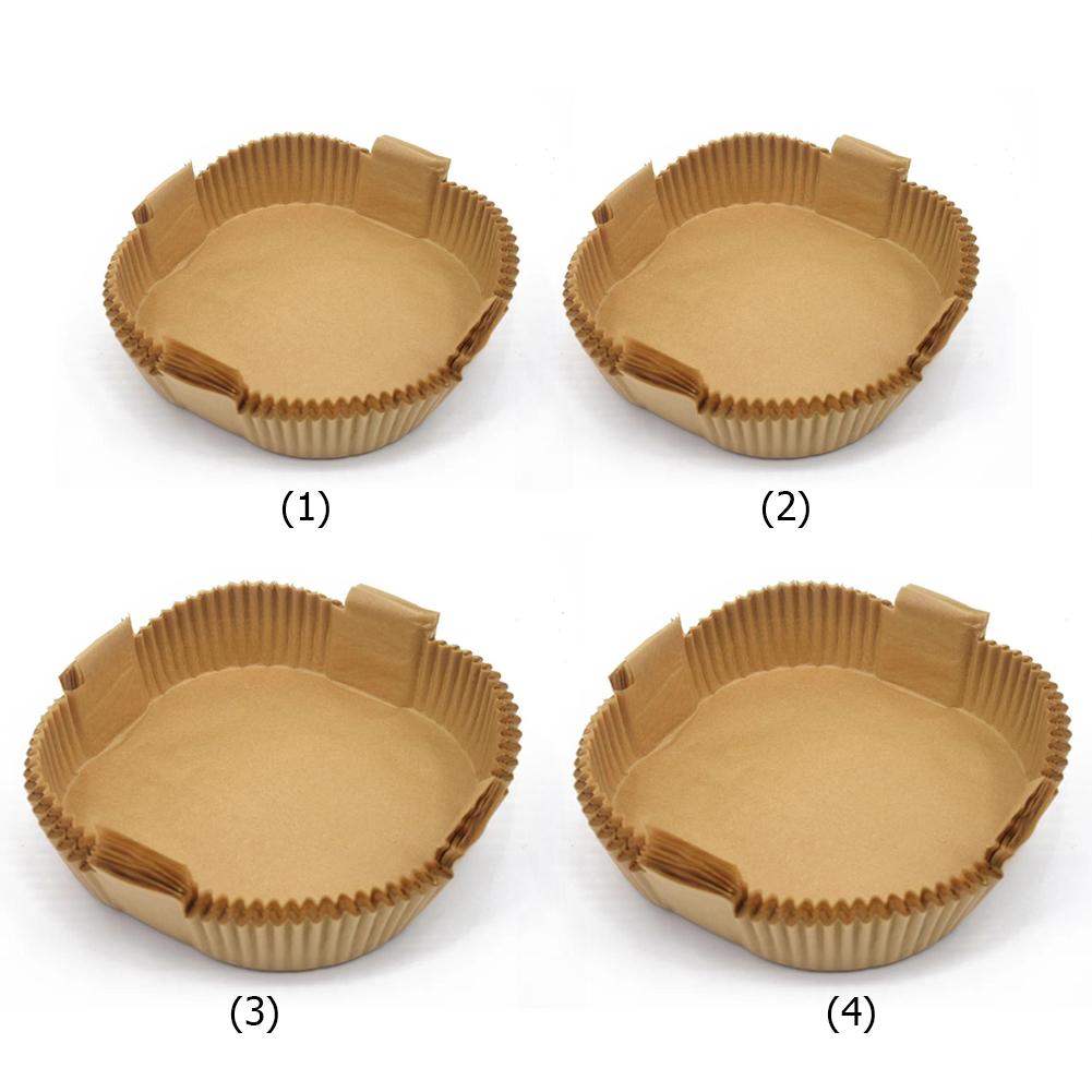 Air Fryer Disposable Paper Liner with Handle Oil-proof Paper Non-stick Mat Microwave Oven Kitchen Accessories