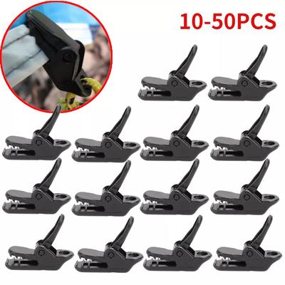 10-50 stuks Zeilclip Tentluifel Clip Gesp Buiten Windtouw Klemmen Herbruikbaar Luifel Bergbeklimming Kampeeraccessoires