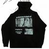 High street punk printed graphs retro street zipper oversized hoodie men's y2k rock personality loose sports hoodie couple tops