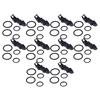 5/10Pcs Magnetic Fishing Hook Keeper Holder Fishing Rod Bait Hanger Fixed Lures Jig Hooks With Rubber Rings Fishing Accessories