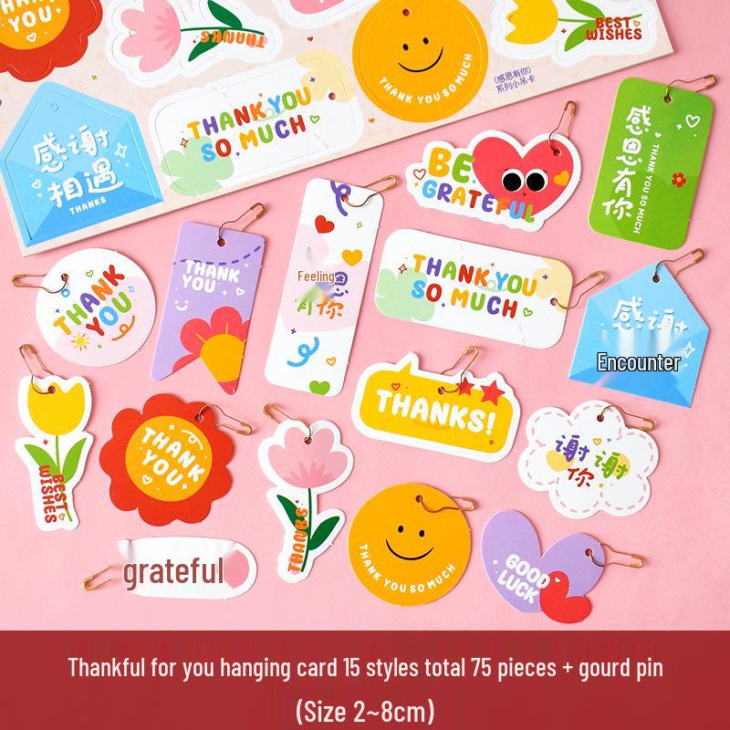 Thanksgiving Gift Tags for Kindergarten & Elementary Students - Perfect for Decorations & Pendants