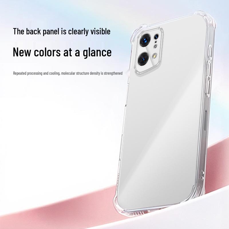 OPPO Find X5/X5 Pro Transparent TPU Airbag Drop-Proof Phone Case