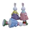 Elegant Rabbit With Dress Display Piece Easter Party Supplies Seasonal Home Accent Suitable For Various Interior Styles