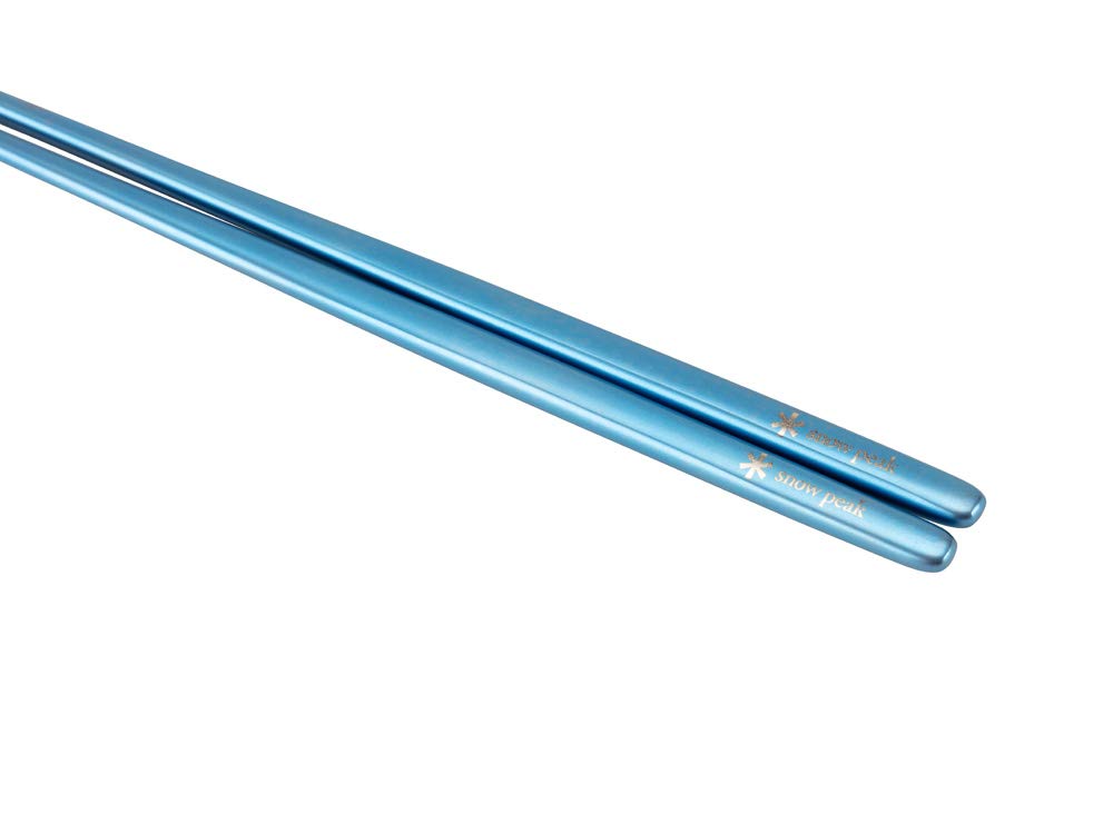 Snow Peak Titanium Tapered Chopsticks, Blue, SCT-115-BL