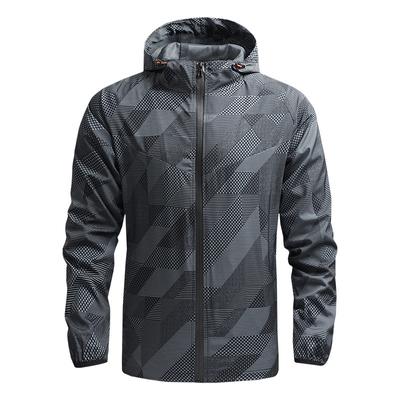 Men's Spring and Autumn Mountaineering Jacket Thin Casual Quick-Drying Windbreaker Outdoor Sports Jacket Men