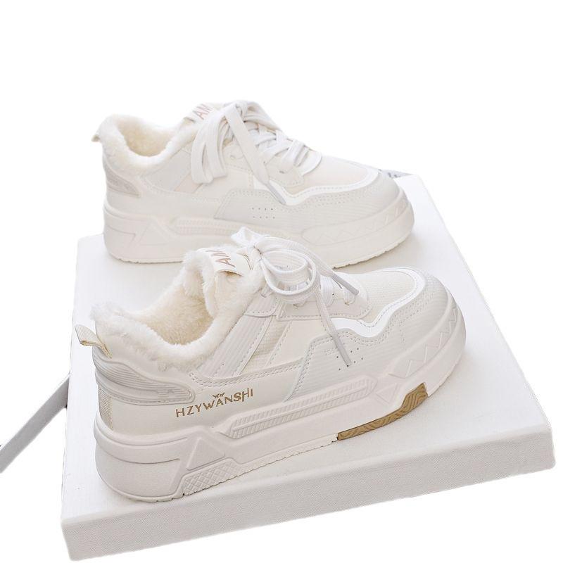 22 winter velvet new ins student warm sneakers casual thick