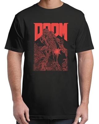 DOOM Červená Skicovaná Cover Art Pro Pánské S-4XL Tričko Unisex Tričko