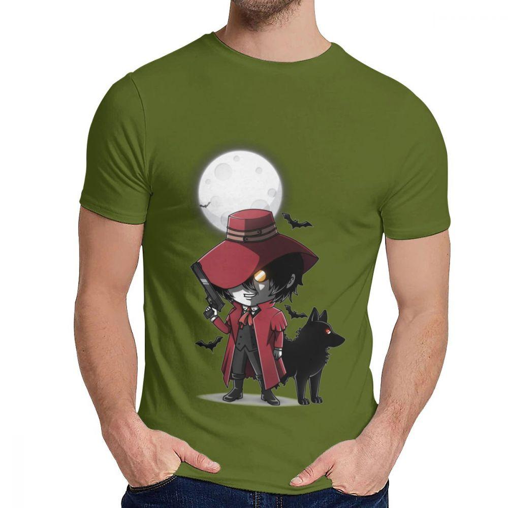Design Alucard Hellsing Ultimate Homme Tee Shirt For Male Custom Natural Cotton Tee Shirt XL