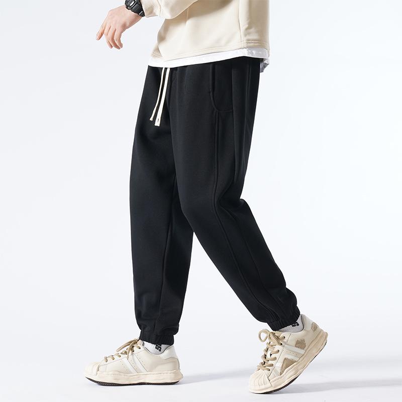 Heavy Casual Pants Men's Spring and Autumn Loose and Versatile Sweatpants Men's Trend Nine-point Sports Long Pants