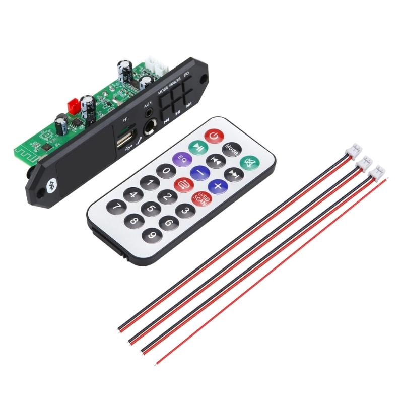 

DC7-24V MP3 Decoder Board 2x40W Amplifier Bluetooth-compatible 5.0 Car MP3 Music Player USB Module USB Input