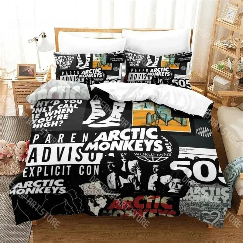 Fashion New Arctic Monkeys Bedding Set Single Twin Full Queen King Size Bed Set Kids Bedroom Duvetcover Sets Bed Sheet Set
