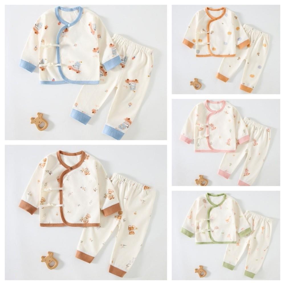 Cotton Baby Clothes Set Long Sleeve Newborn Bottoming Shirt Infant Sleepsuit Pajamas  Daily Wear