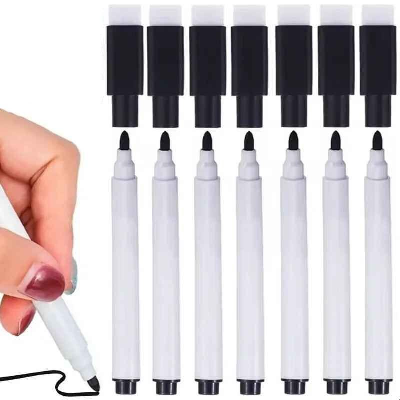 5/10Pcs Whiteboard Marker Pen with Eraser Low Odor Smooth Writing for Teacher Student School Office Supplies