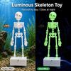 Bubble Activated Aquarium Skeleton Ornament Luminous Skeleton Air Stone  Fish Tank Decoration