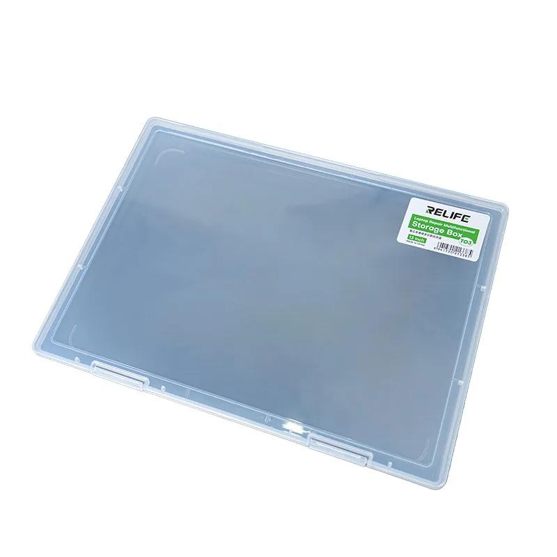 

RELIFE TO3 Laptop Repair Storage Box Tablet Phone Repair Motherboard Screws Chip Protection Box 13-inch Large Storage Box