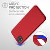 Coque Silicone - BOOLING - pour Samsung A22 5G - Rouge - Anti-choc - Souple - avec 2 Verre Trempé