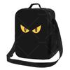 Evil Yellow Eyes Lunch Bag with Adjustable Shoulder Strap Reusable Thermal Bento Tote for Work Picnic Beach