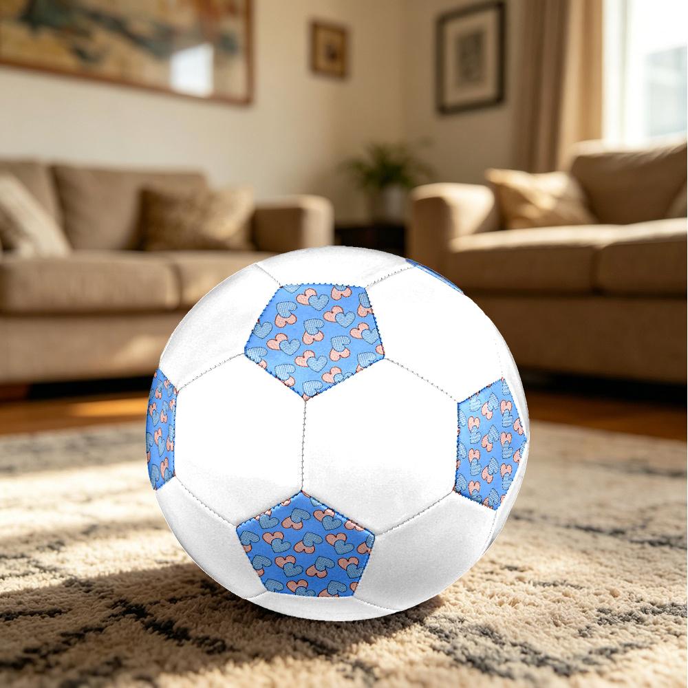 1PC Heart Soccer Ball Size 5 Football Machine Sewn Indoor/Outdoor Universal Football A19