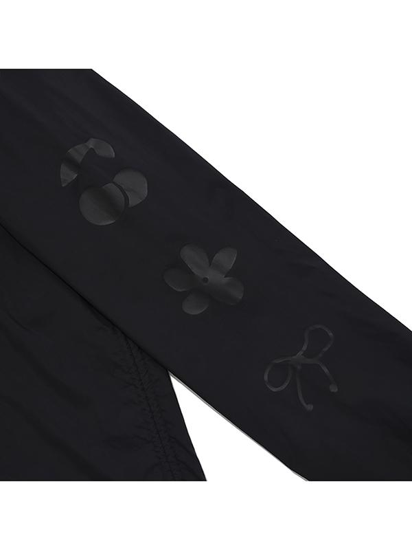 Kirsh Cherry String Shirred Windbreaker [Black]