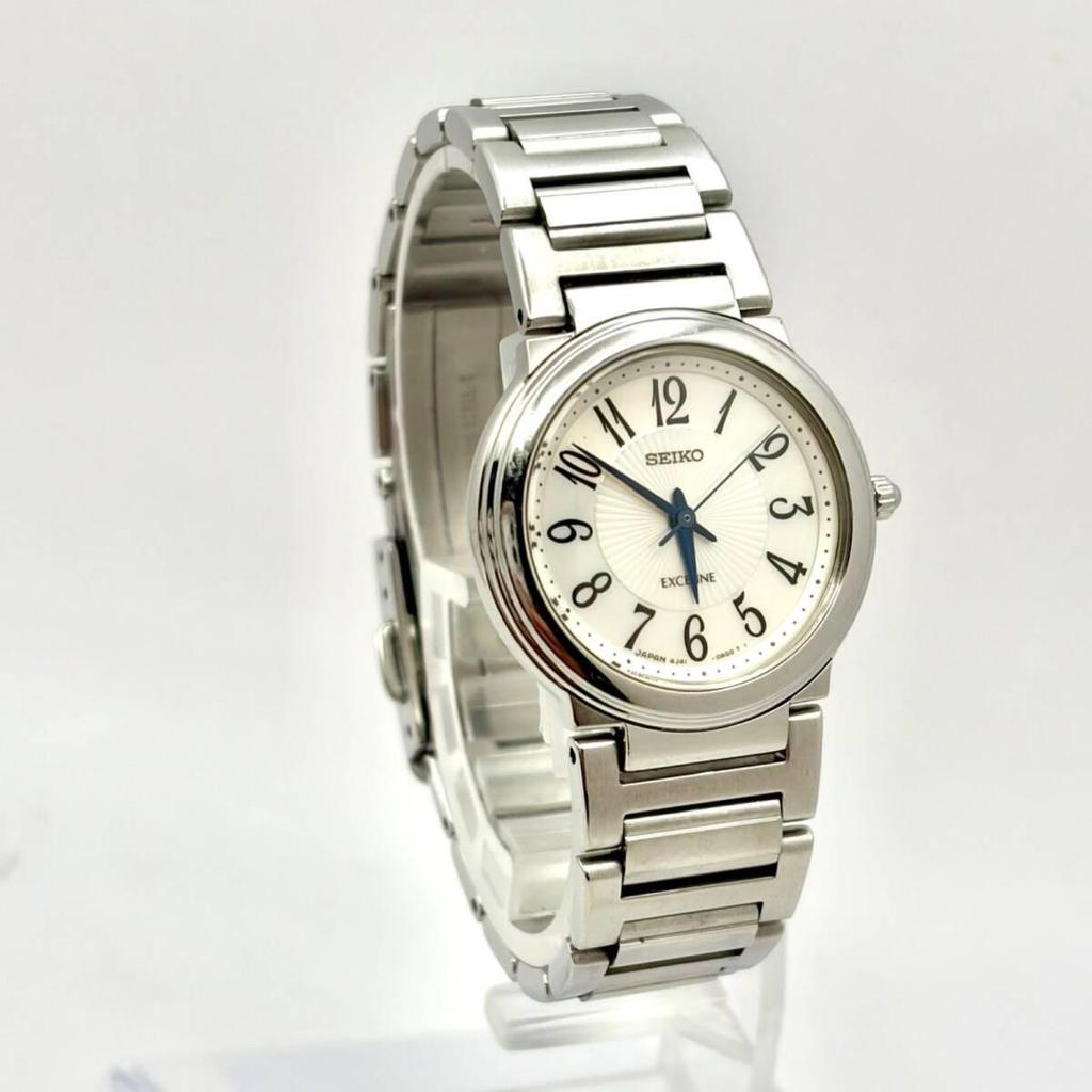 Used [New Battery] SEIKO EXCELINE Women's Watch Silver 4J41-0AE0 201030