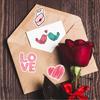 100PCS Colorful  Love Hearts Stickers For Decoration Planner Phone Case Scrapbook Journals Decoration Suitcase Helmet Stickers