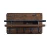 Wall Mounted Wooden Key Holder Floating Shelf Clothes Storage Rack Coat Hook  Home Decor
