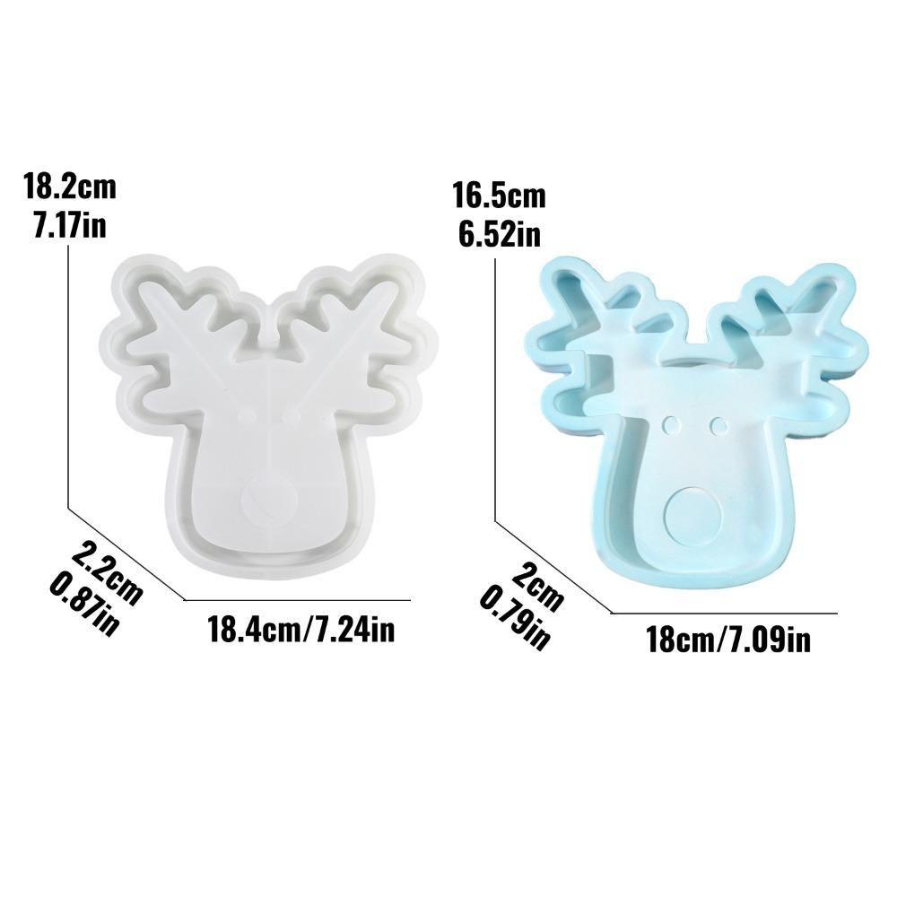 DIY Xmas Plate Ornament Mold Multi-purpose Epoxy Resin Plaster Wax Mold  Beginner Friendly