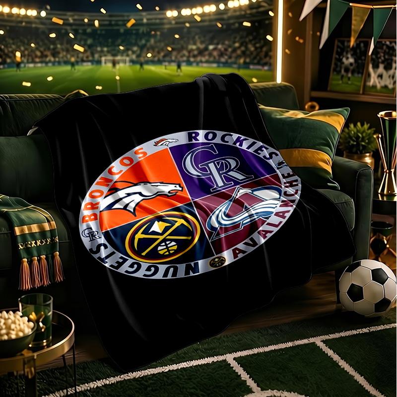 Colorado Baseball Blanket Lightweight Flannel Bedding Blanket Perfect for Travel, Camping, Living Rooms, Offices, Sofas, Fan Christmas gift