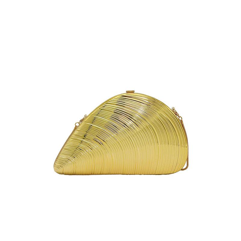 Personalized and Creative Conch Bag Women 2025 New European and American Fashion Niche Shoulder Chain Acrylic Dinner Bag Tide