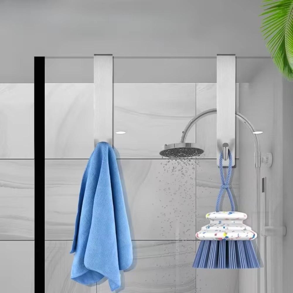Over Door Bathrobe Hanger S Shape Towel Holder New Shower Towel Rack  Bathroom Use