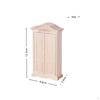 1:12 Scale Cabinet HandCarved Dollhouse Wardrobe Unfinished Wood Mini for Model Makers