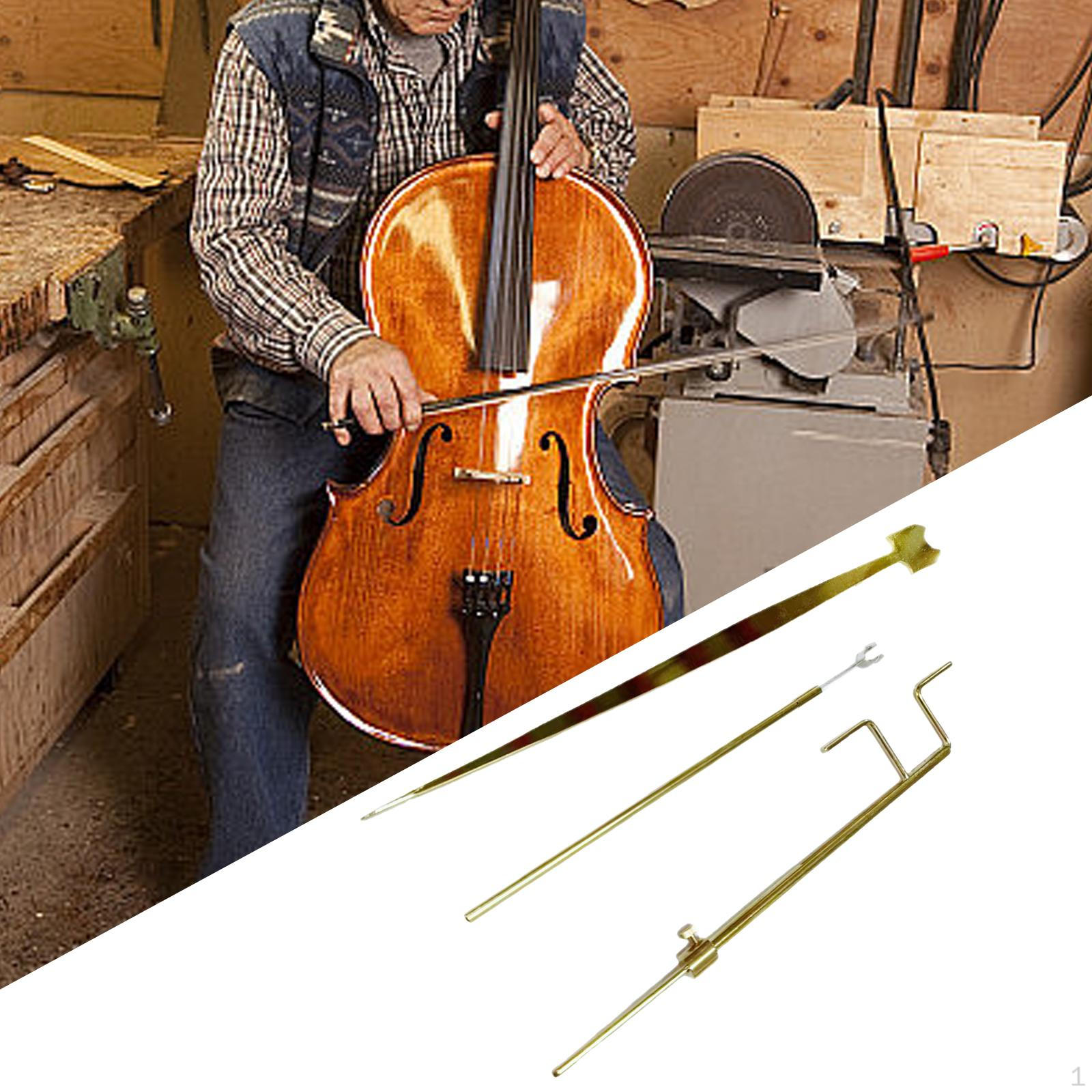 Набор инструментов для ремонта и установки виолончели, 3 предмета, инструмент для установки виолончели, установочное устройство с измерителем и извлекателем straight