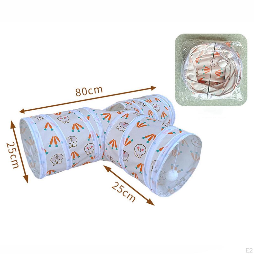 Tunnel Tube, Hanging Toy Ball Collapsible Funny Toys for Puppy Kitten