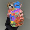 Graffiti Bear Rainbow Duck Pendant Applicable To IPhone16 Apple Phone Case 15 Promax Double Stand 14 Fun 13