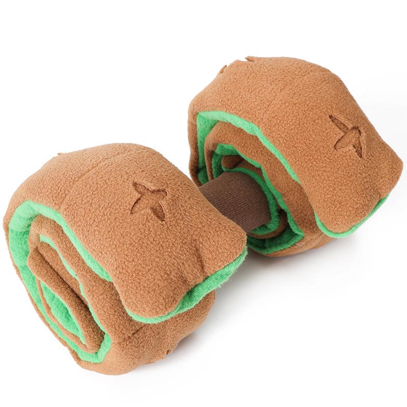 "Large Dog Interactive Puzzle Toy: Quick Food Hiding, Training, Stress Relief, Bite-Sound Feature"