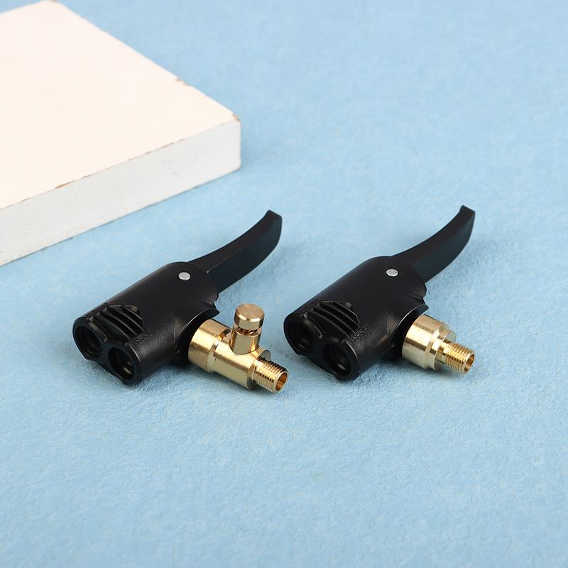 2-In-1 Deflated Schrader/Presta Valve Adapter Portable Tire Air Pump Nozzle Hose Tire Inflator Chuck Inflatable Pump Connector