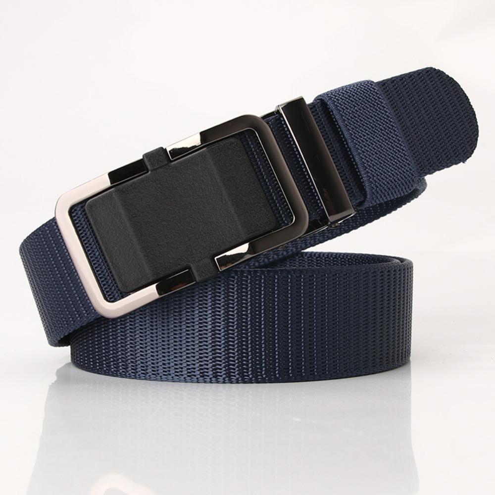 

Jeans Decor Quick Buckle Hole-free Belt Zinc Zinc Alloy Buckle Men Waistband Cargo Pants Accessories темно-синього кольору