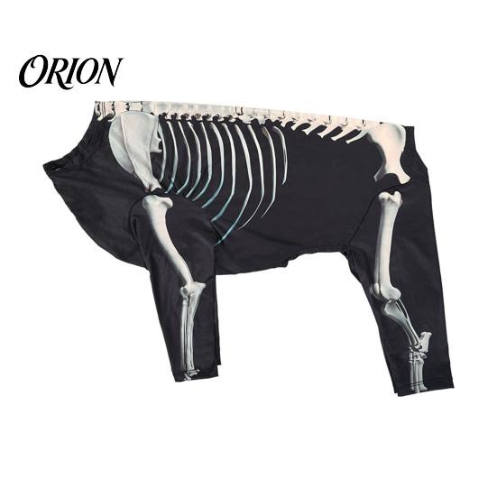 Comfortable Dog Outfit for Party Skeleton Costume, Print Four-legged Outfit, Spooky Funny Suit Cool Pullover Shirt Halloween Cosplay Costume