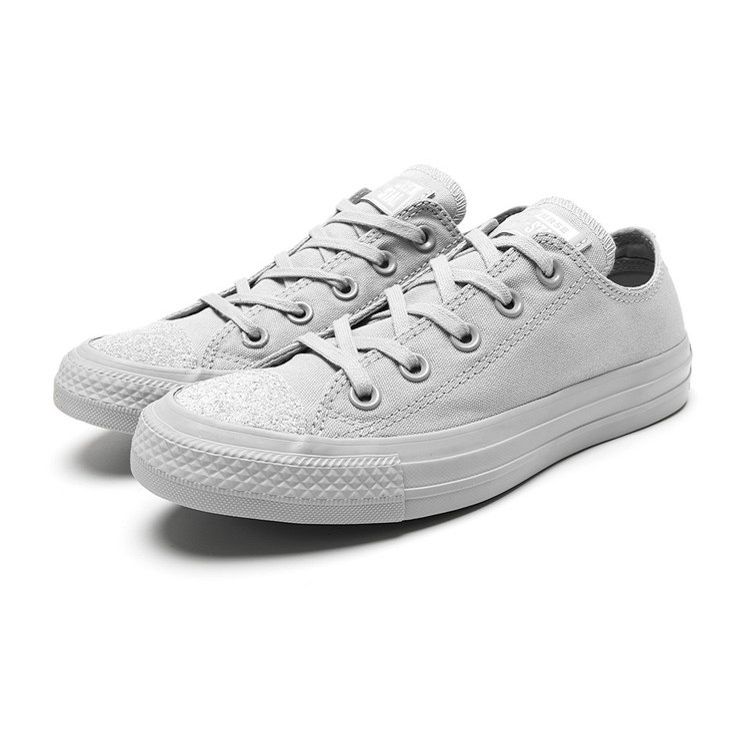Converse All Star Ctas Ox Canvas Slip Resistant Durable Lightweight Low Top Skate Shoes Women sneakers Wolf-Gray 563467C