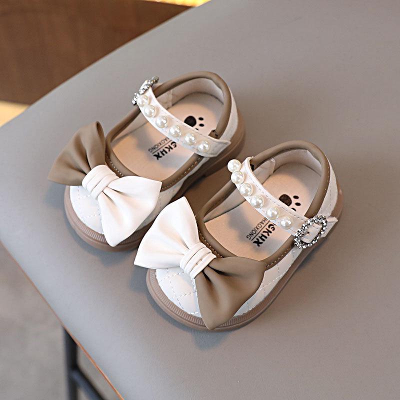 

Весенне-осенние кожаные туфли принцессы для девочек - Модные кроссовки для малышей с мягкой подошвой 16-20, Set of 5 Pairs